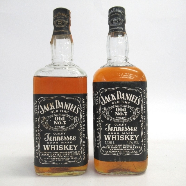 未開封★Jack Daniel's【ジャックダニエル】 オールド No7 2本セット 1000/1136ml 箱なし