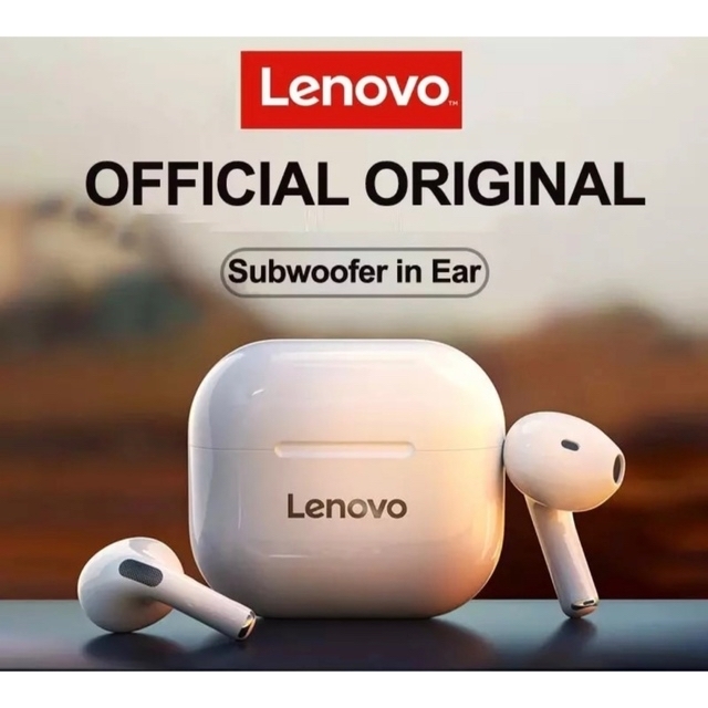 Lenovo(レノボ)の【新品未開封】Lenovo LP40 Bluetooth イヤホン スマホ/家電/カメラのオーディオ機器(ヘッドフォン/イヤフォン)の商品写真