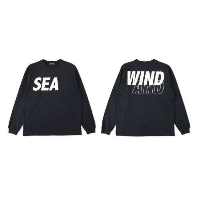 wind and sea L/S Black Silver