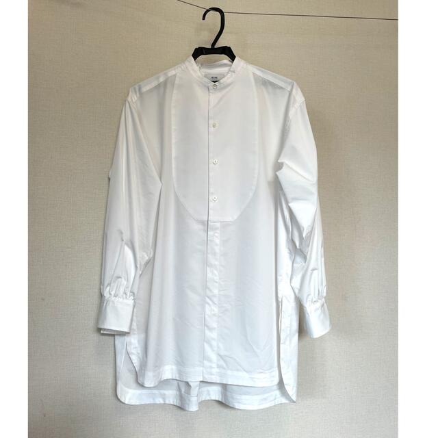 HYKE BAND COLLAR LONG SHIRT バンドカラーロングシャツトップス