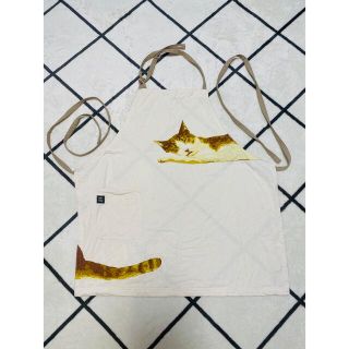 ニトリ(ニトリ)の★美品★可愛い猫プリントエプロン(その他)