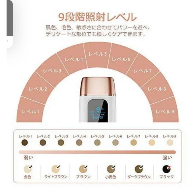 YAPAFA脱毛器　ホワイト コスメ/美容のボディケア(脱毛/除毛剤)の商品写真