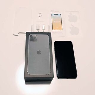 アップル(Apple)のSIMフリー 残債無 iPhone11 Pro Max 64GB スペースグレー(スマートフォン本体)