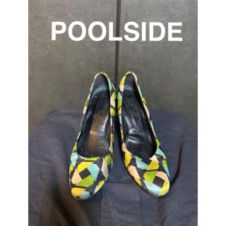 プールサイド(POOL SIDE)の23 POOLSIDE プールサイド 幾何学プリントパンプス (ハイヒール/パンプス)