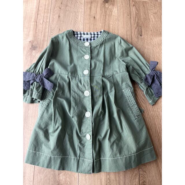 BREEZE(ブリーズ)のBREEZE 2wayコートワンピース 100cm キッズ/ベビー/マタニティのキッズ服女の子用(90cm~)(ワンピース)の商品写真