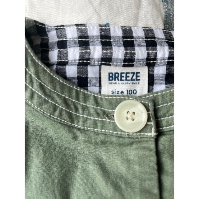 BREEZE(ブリーズ)のBREEZE 2wayコートワンピース 100cm キッズ/ベビー/マタニティのキッズ服女の子用(90cm~)(ワンピース)の商品写真