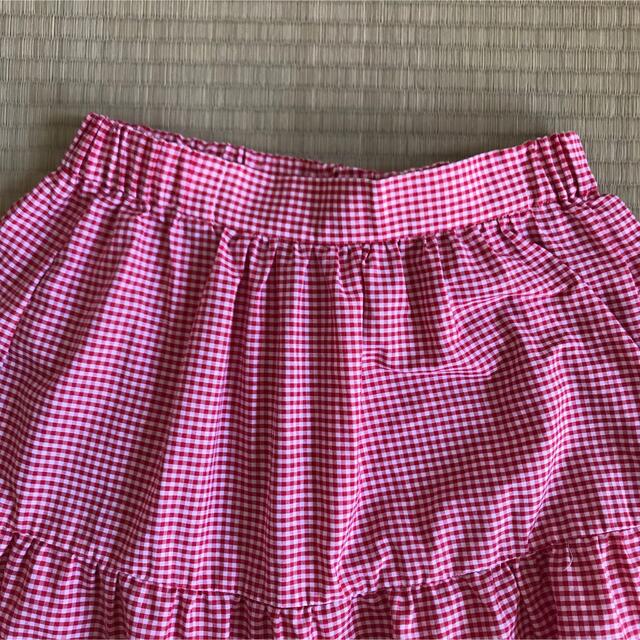 ピンク　ロングスカート　 ウエストゴム レディースのスカート(ロングスカート)の商品写真