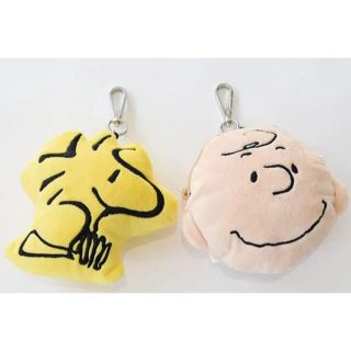 スヌーピー(SNOOPY)のチャーリーブラウン&ウッドストック　パスケース　ポーチ　スヌーピー　定期入れ(名刺入れ/定期入れ)