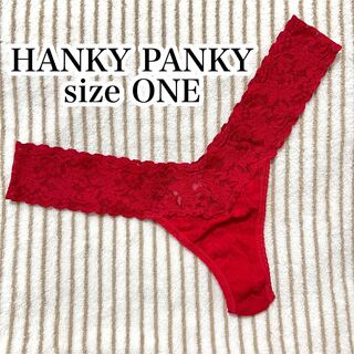 ハンキーパンキー(HANKY PANKY)のハンキーパンキー ローライズタンガ ONE RED Tバック(ショーツ)