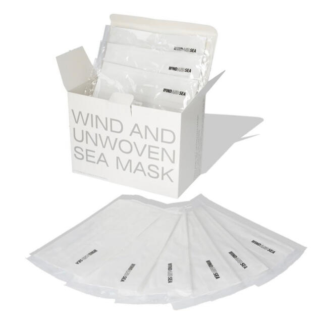 WIND AND SEA(ウィンダンシー)の未開封 wind and sea マスク《３色×各３枚》個別包装 黒・灰・白 メンズのファッション小物(その他)の商品写真