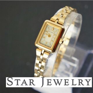 STAR JEWELRY - 【稼働品】STAR JEWELRY ソーラー　レディース腕時計　１Ｐダイヤ