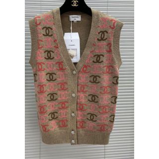 冬らしいツイード調【CHANEL】カシミヤベスト (CHANEL/ベスト・ジレ