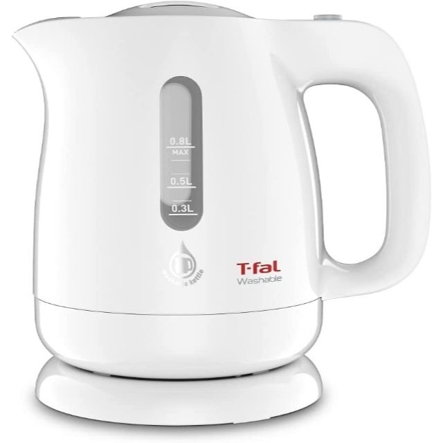 T-fal(ティファール)の展示★保証★T-fal 電気ケトル KO8001JP ウォッシャブル 0.8L スマホ/家電/カメラの生活家電(電気ケトル)の商品写真