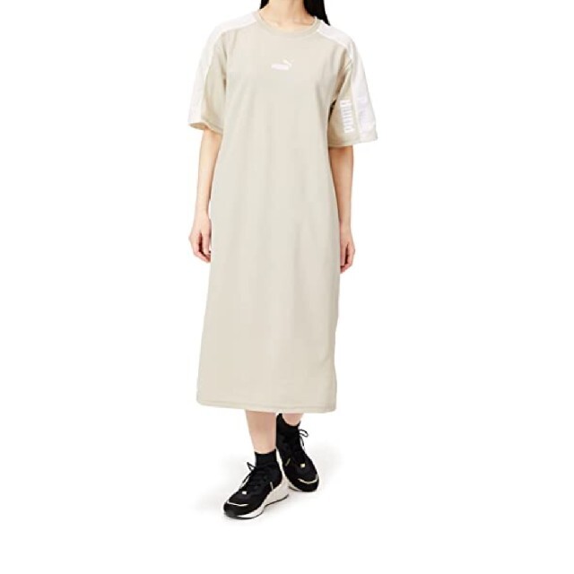 PUMA(プーマ)のプーマワンピース　半袖　ロング丈　リラックスTシャツ　ドレス レディースのワンピース(ロングワンピース/マキシワンピース)の商品写真