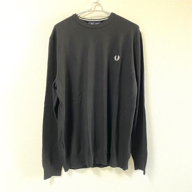 【新品タグ付き】 フレッドペリー　クルーネック　ニット　セーター　ブラック　XL 3