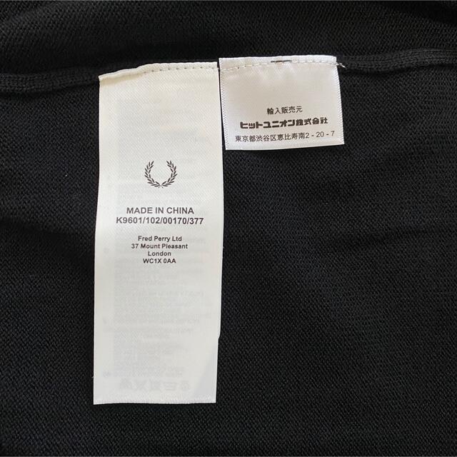 【新品タグ付き】 フレッドペリー　クルーネック　ニット　セーター　ブラック　XL 8