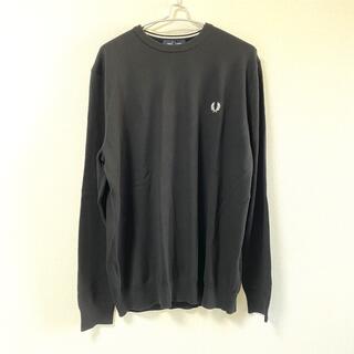 【新品タグ付き】 フレッドペリー　クルーネック　ニット　セーター　ブラック　XL