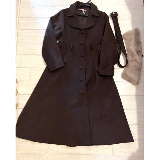 Maison de FLEUR Petite Robe ファー付フレアコート