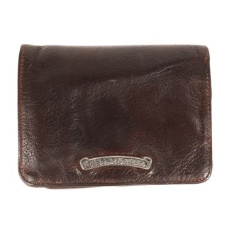 クロムハーツ(Chrome Hearts)のCHROME HEARTS クロムハーツ ヘビーレザー ジョーイ ウォレット 財布 JOEY WALLET ブラウン 茶 アクセサリーブランド【メンズ】【中古】(折り財布)