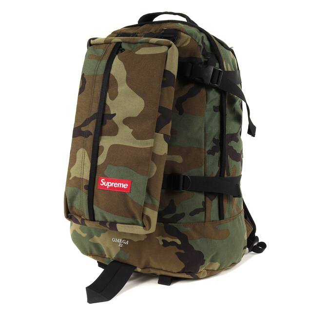 Supreme シュプリーム ウエストポーチ付き オメガ バックパック Cordura OMEGA 32 Back Pack 12SS ウッドランドカモ 迷彩 カバン 【メンズ】バッグ