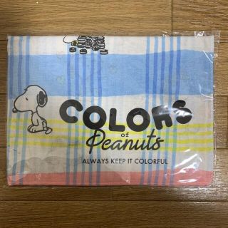 スヌーピー(SNOOPY)のスヌーピー　手ぬぐい　チェック柄　非売品(日用品/生活雑貨)