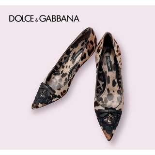 ドルチェアンドガッバーナ(DOLCE&GABBANA)のDolce&Gabbana ドルチェアンドガッパーナ　ハラコパンプス　サイズ35(ハイヒール/パンプス)