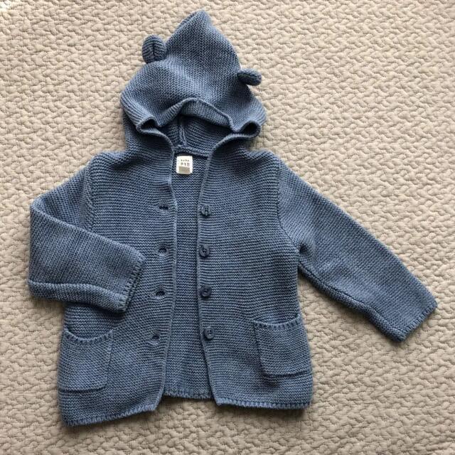 予約】 baby GAP くま耳カーディガン ベビーギャップ くま耳カーディガン 6-12month 70cm