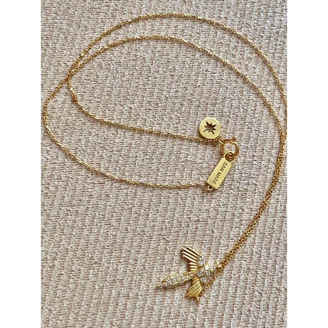 SAN MARE サンメイア YG Fairly Bird Necklace S リアル www