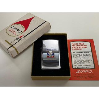 ジッポー(ZIPPO)のZippo/ライター/スリム/米軍/ミリタリー/斜体/ビンテージ/箱付/未使用(タバコグッズ)