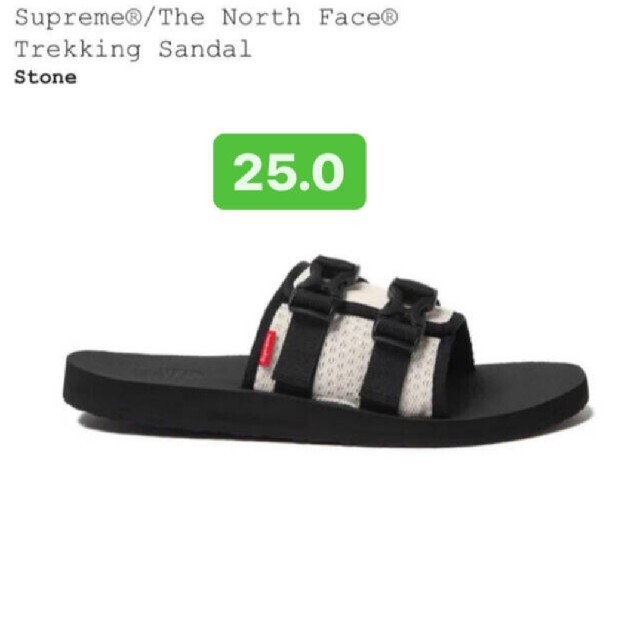 新品カラーThe North Face × Supreme Sandal　サンダル