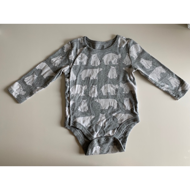 GAP(ギャップ)のGAP 長袖ボディ肌着2枚組 12-18m キッズ/ベビー/マタニティのベビー服(~85cm)(肌着/下着)の商品写真