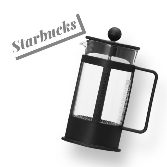 Starbucks Coffee(スターバックスコーヒー)のSTARBUCKS✴︎ コーヒープレスブラック300ml スマホ/家電/カメラの調理家電(コーヒーメーカー)の商品写真