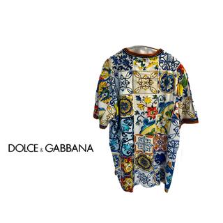 DOLCE&GABBANA - ドルチェ&ガッバーナ Tシャツ 半袖 マジョリカ 