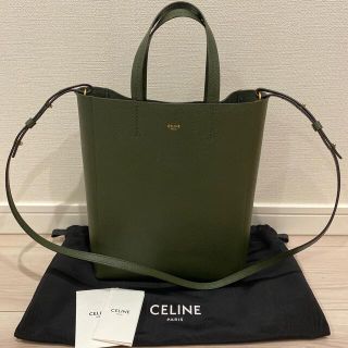 セリーヌ(celine)の美品！ ☆セリーヌ☆ カバ スモール 2wayパック モスグリーン(トートバッグ)