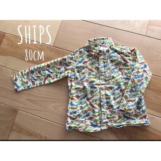 シップス(SHIPS)のSHIPS✈︎ロングシャツ✈︎80cm(シャツ/カットソー)