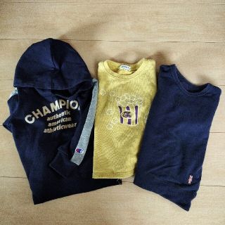 チャンピオン(Champion)のトップス　長袖　100cm 3枚セット(Tシャツ/カットソー)