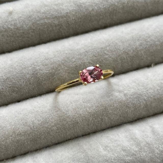 【order】14kgf  Rose … Malaya Garnet ring ハンドメイドのアクセサリー(リング)の商品写真