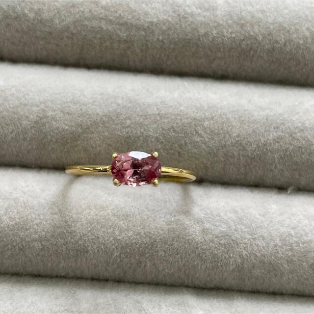 【order】14kgf  Rose … Malaya Garnet ring ハンドメイドのアクセサリー(リング)の商品写真