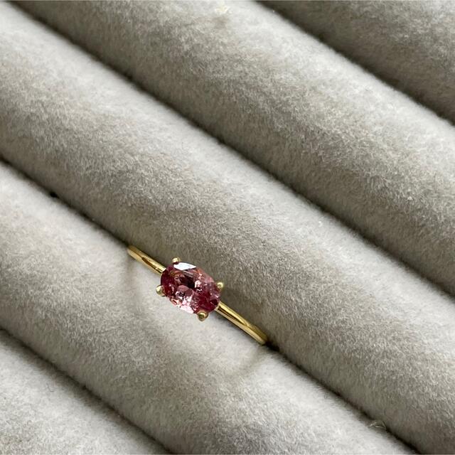 【order】14kgf  Rose … Malaya Garnet ring ハンドメイドのアクセサリー(リング)の商品写真