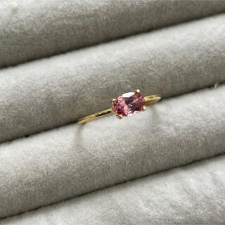 【order】14kgf  Rose … Malaya Garnet ring(リング)