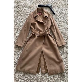 768 MaxMara マックスマーラ コートジャケット ファー36 オレンジ