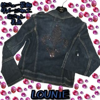 ルーニィ(LOUNIE)の希少❤ルーニィ❤デニムジャケット❤LOUNIE❤Gジャン❤スタッズ❤青❤ブルー(Gジャン/デニムジャケット)