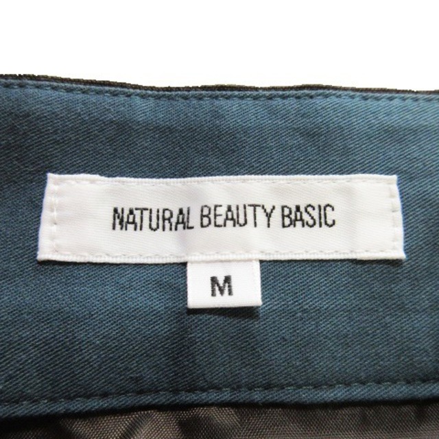 NATURAL BEAUTY BASIC(ナチュラルビューティーベーシック)のナチュラルビューティーベーシック スカート タイト ミモレ ストライプ M 茶 レディースのスカート(ロングスカート)の商品写真