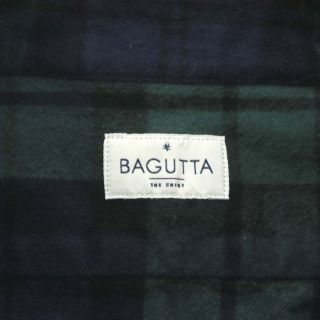 BAGUTTA - バグッタ Bagutta シャツ 長袖 チェック コットン L 緑 ...