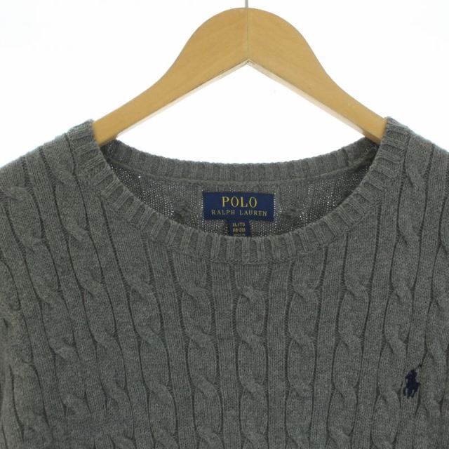 POLO RALPH LAUREN(ポロラルフローレン)のポロ バイ ラルフローレン ケーブルニット セーター 長袖 XL グレー メンズのトップス(ニット/セーター)の商品写真