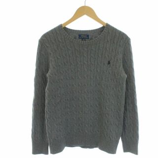 ポロラルフローレン(POLO RALPH LAUREN)のポロ バイ ラルフローレン ケーブルニット セーター 長袖 XL グレー(ニット/セーター)