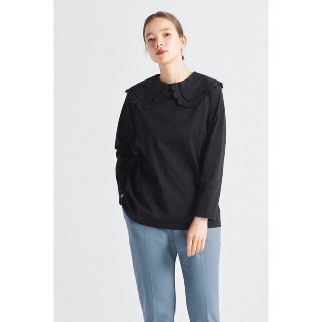 新品タグ付き】yori スカラップカラーロンTee - カットソー(長袖/七分)