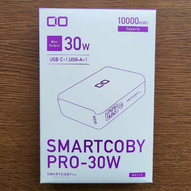 【新品同様】CIO モバイルバッテリー SMARTCOBY Pro 30W スマホ/家電/カメラのスマートフォン/携帯電話(バッテリー/充電器)の商品写真