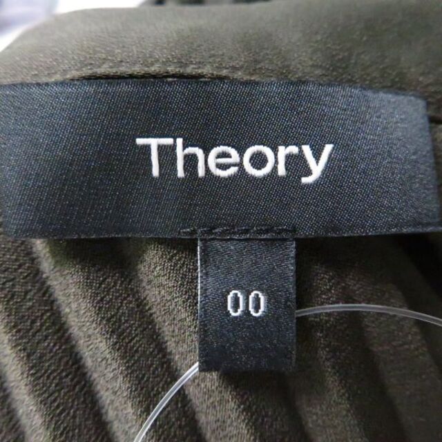 theory(セオリー)のセオリープリーツスカート1点グリーン系0ポリエステル100％AY2549A45 レディースのスカート(ひざ丈スカート)の商品写真