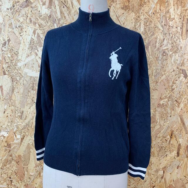 POLO RALPH LAUREN(ポロラルフローレン)のポロ ラルフローレン　 子供　キッズ  コットン フルジップ セーター Mサイズ キッズ/ベビー/マタニティのキッズ服男の子用(90cm~)(ニット)の商品写真